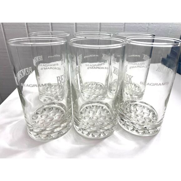 Seagram’s Benchmark Whiskey Glasses Set of 6 - Picture 2 of 7